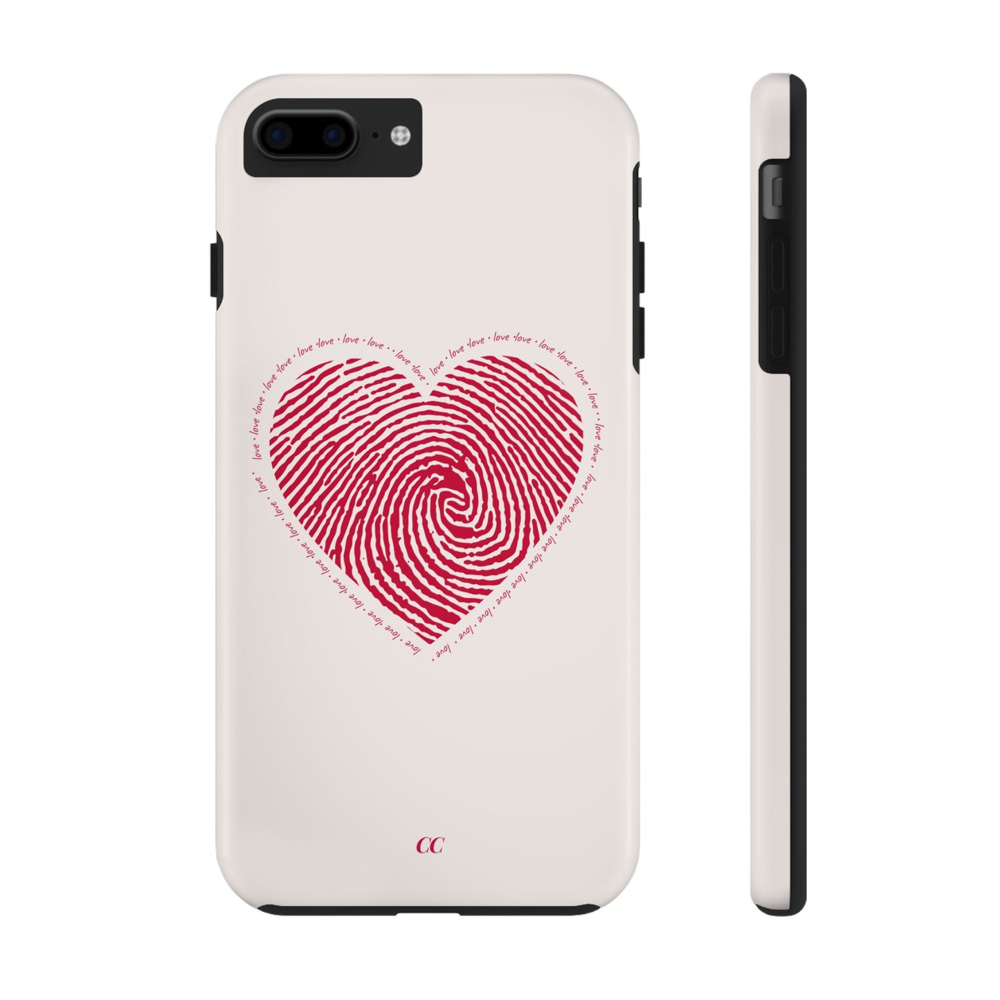 Finger Print Love Case - Durable Protection