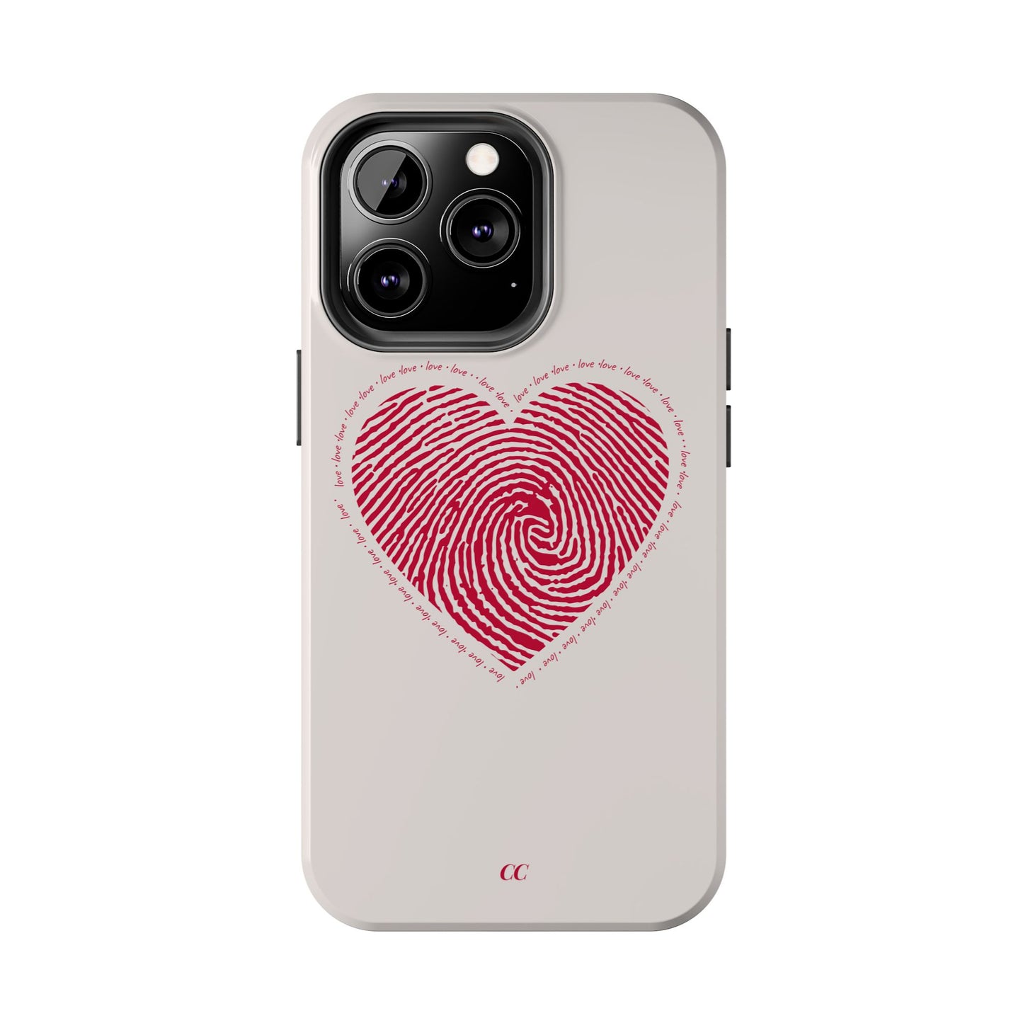 Finger Print Love Case - Durable Protection