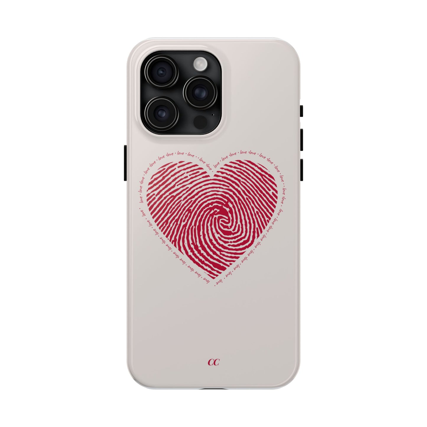 Finger Print Love Case - Durable Protection