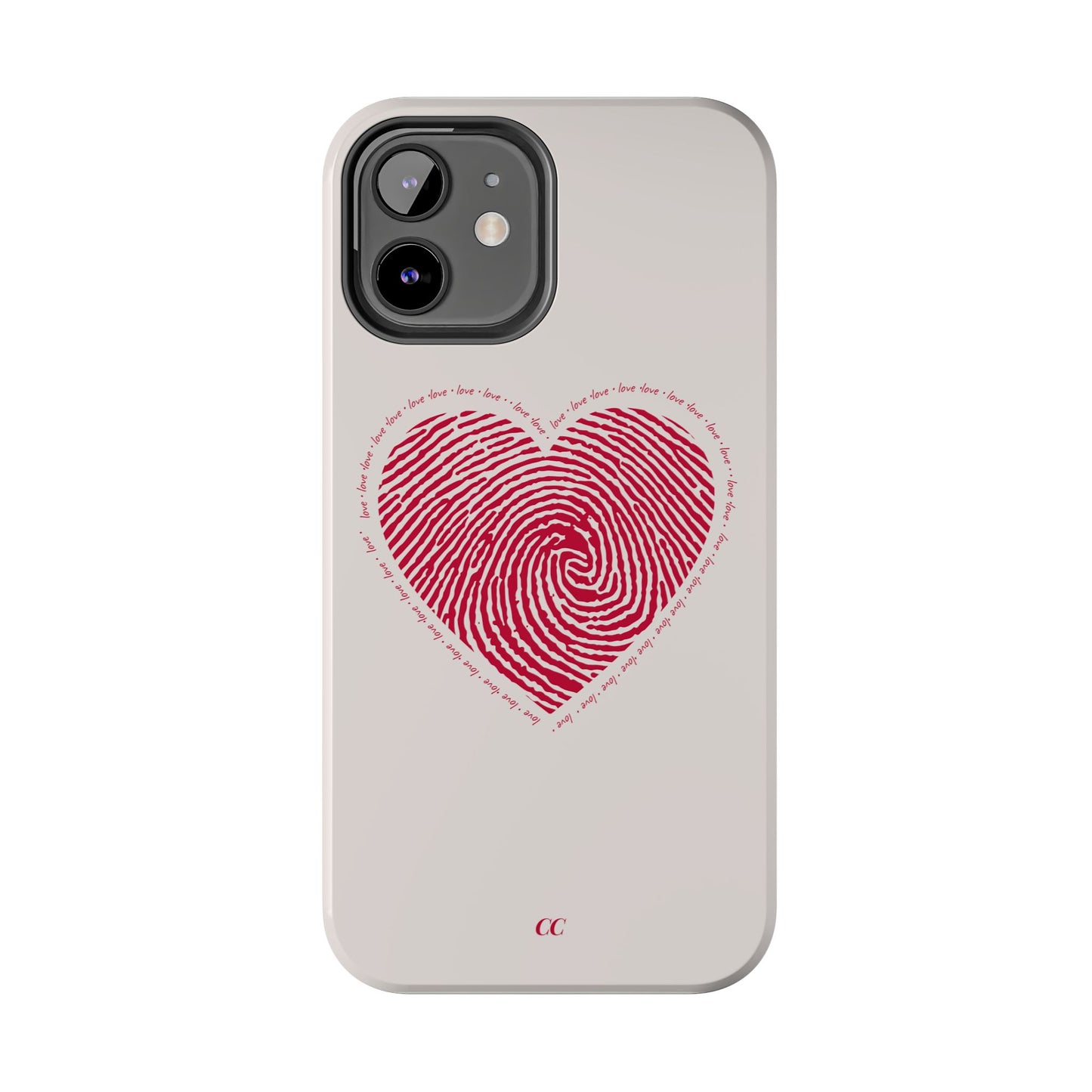 Finger Print Love Case - Durable Protection