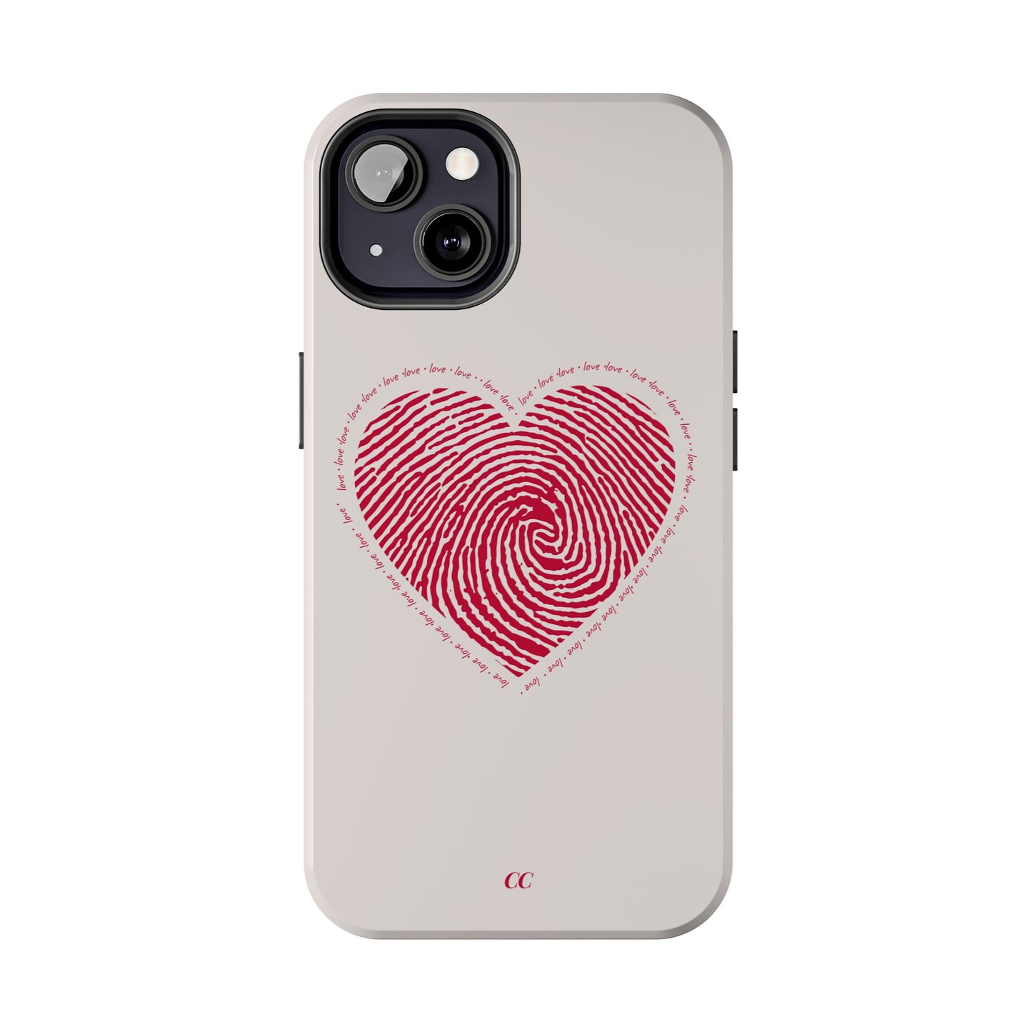 Finger Print Love Case - Durable Protection