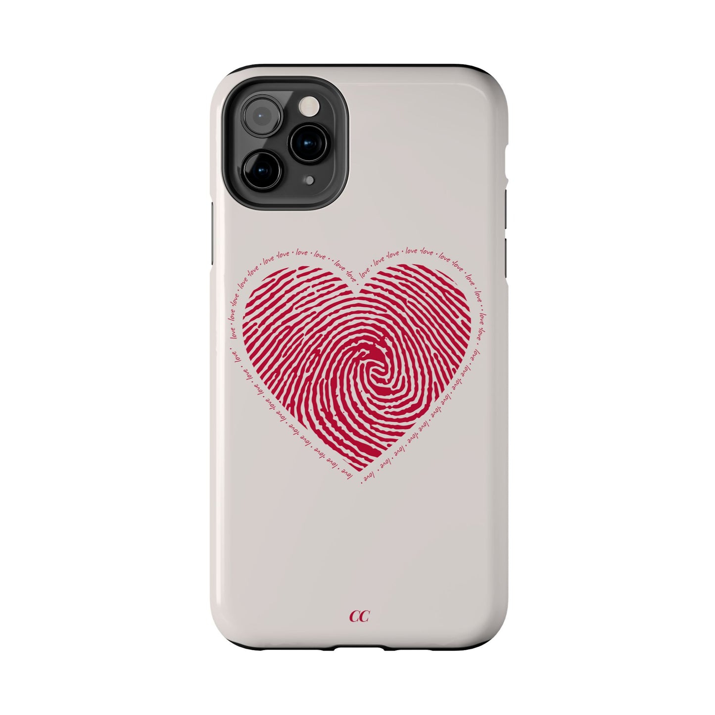 Finger Print Love Case - Durable Protection