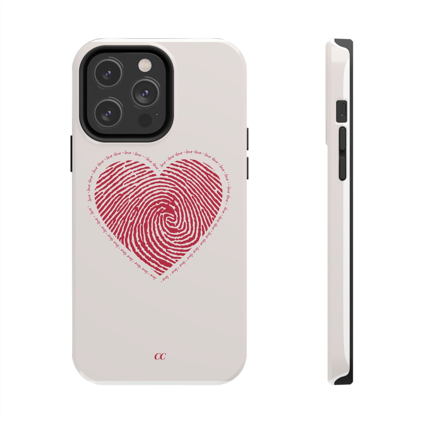 Finger Print Love Case - Durable Protection