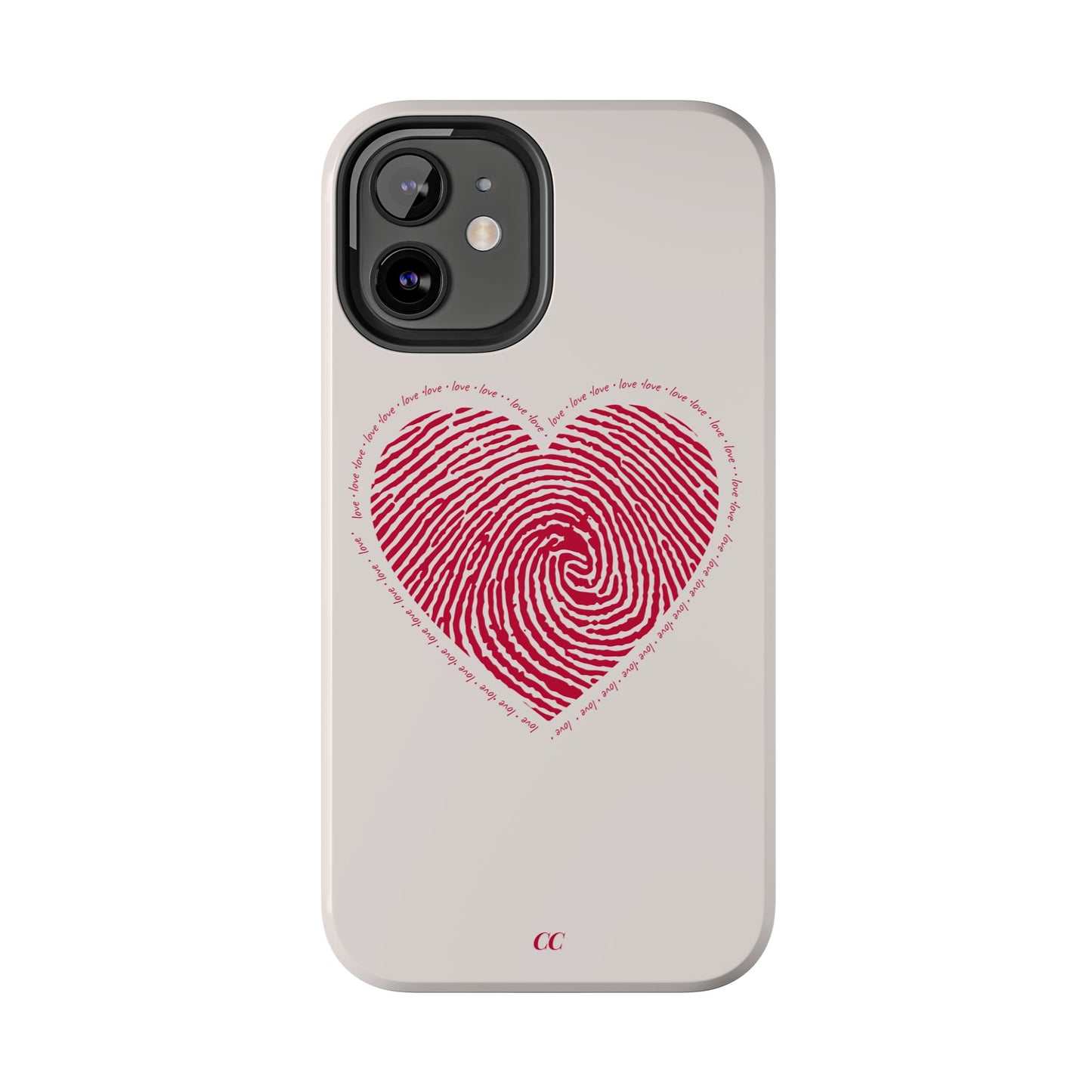 Finger Print Love Case - Durable Protection