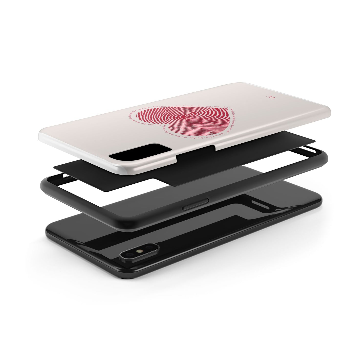 Finger Print Love Case - Durable Protection